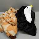 Funziez! Adult Onesie Halloween Costume Animal Dinosaur Shark Unisex Plush One Piece Cosplay Suit for Adults, Men and Women (Giraffe)