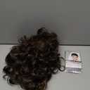 Mens Short Curly Brown Wig Handsome Synthetic Full Wigs Natural Halloween Cosplay Costume Hair Wig