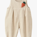 Happy Chery Baby Kids Corduroy Overalls Spring Fall Winter Bib Pants Warm Suspender Jumpsuit for Boys Girls- 24M