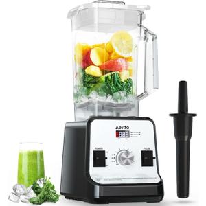 Aeitto Blender for Kitchen, 68 Oz Large Capacity Professional Countertop Blender, 1500-Watt Smoothie Blender for Ice Crush, Frozen Drinks, Silver