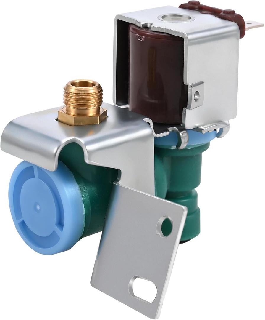 W10394076 W10865826 Refrigerator Water Inlet Valve Compatible with Whirlpool Kitchenaid Kenmore Maytag Ikea Refrigerator Replacement Parts K-78282 W10726788 W10833705 W10872966 WPW10394076