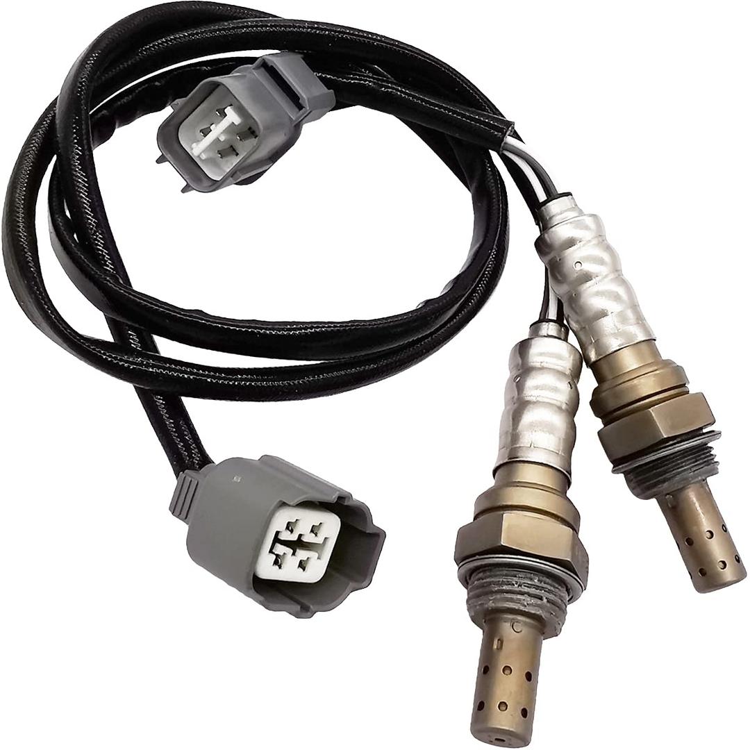 2Pcs 234-4092 234-4123 Upstream Oxygen Sensor Downstream O2 Sensor for 2001 2002 2002 2004 2005 Honda Civic 1.7L D17A7 Engine Only