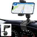 Universal 360 Dashboard Phone Holder, Easily Adjustable No-harm Clip Design Phone Mount for Car Compatible with All 4-7 Inch Smartphones