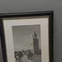 Golden State Art, 12X16 Ornate Finish Photo Frame with White Mat for 8X12 Picture & Real Glass, Color: Black with Silver & Burgundy