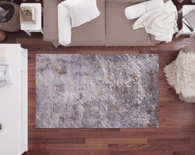 Modern Area Rug - Non-Shedding & Stain Resistant Carpet - Indoor Rugs for Living Room, Bedroom, Kitchen & Office (4 ft x 6 ft, Modern Abstract)