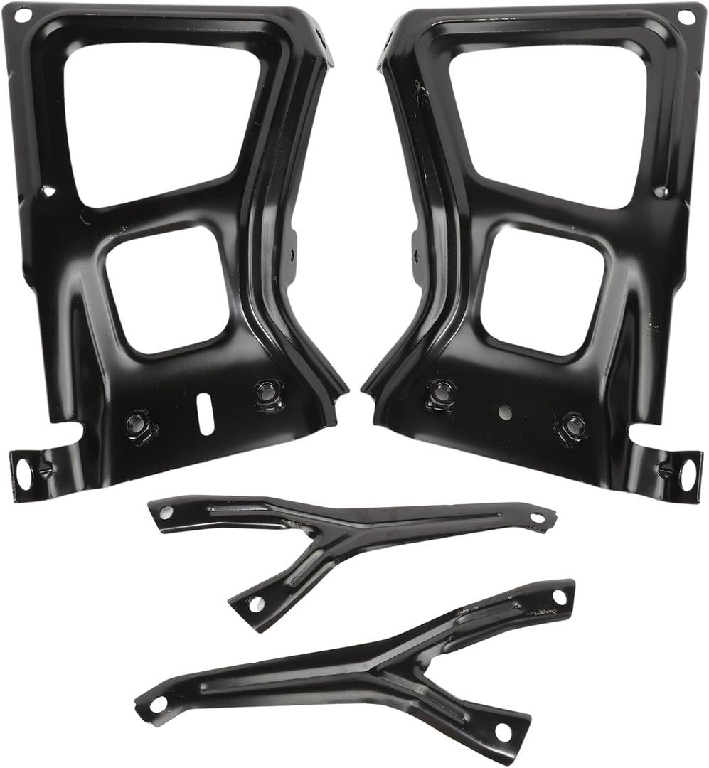 68049744AA New Rear Step Bumper Bracket Set, Right Passenger Side and Left Driver Side, Compatible with 2009 2010 2011 2012 2013 2014 2015 2016 2017 2018 RAM 1500 2500 3500