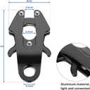 Reginary 2 Pcs Frog Clip Dog Leash Clip for Linking Quick Release Black Pet Collar Clasp Frog Cable Dog Leash Buckle Chain Replacement Clasp