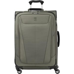 Travelpro Maxlite 5 Softside Expandable Luggage with 4 Spinner Wheels, Lightweight Suitcase, Men and Women, Slate Green, Checked-Medium 25-Inch