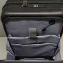 BISON DENIM 20 Inch Carry On Luggage, PC Lightweight Hardside Expandable Carry-On Luggage Airline Approved With Spinner Wheels, Front Compartment, Cup Holde, TSA-approved Lock, USB Port, Black