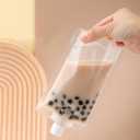 120 Pcs Plastic Flasks,3.5 Oz Drink Reusable Plastic Pouches Leak-Proof Juice Pouches Bags with 4 Funnels for Travel Outdoor Sports, Concerts, Events