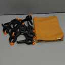 Leinuosen 16 Pcs Trading Card Cleaning Care Tool Accessory Kit Sports Card Flattening Kit Include 2 Pcs 6 Inches Clear Acrylic Rounds 10 Plastic Clamps 2 Pad Material 2 Shammy Towel