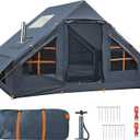 Inflatable Tents for Camping,Easy Blow Up Tent with Hand Pump,4 Seasons Waterproof Air Inflatable Camping Tent House for Family Weekend Camping
