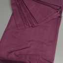 Aiyufeng Plum Purple Sheer Curtains 84 Inches Long 2 Panels, Solid Voile Top Dual Rod Pockets Stylish Breathable Drapes Window Treatment for Kid's Room/Bedroom/Living Room, 40W x 84L inches