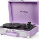 Crosley CR8005F-LN Cruiser Plus Vintage 3-Speed Bluetooth in/Out Suitcase Vinyl Record Player Turntable, Lavender