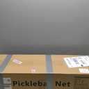 Portable Pickleball Net Set with Wheels, Regulation Size 22 FT & Half Court 11 FT, Steady Metal Frame Pickle Ball Net Set System with Carry Bag for Backyards, Driveways, and Garages