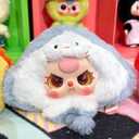 Baby Three Romantic Ocean Sea Animals Series Plush Box Toys, Mystery Box Surprise Doll with Keyring for Girls Toys Gift, Random 1pc