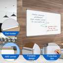 Giant Magnetic Whiteboard 72 x 36 Inch, Foldable Extra Large Dry Erase White Board with Pen Tray, Big Aluminum Frame Folding Message Presentation Board for Wall