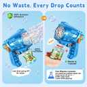 Bubble  Machine for Kid & Toddler: 2PCS Bubble Blaster Guns with Bubble Solution Refill & LED Light - Automatic Bubble Blower for Kids 4-8 - Great Party Toys for Outdoor Parties Wedding Birthday