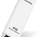 P2 Portable in Ear Monitor Amplifier, Headphone Amp with XLR/TRS Inputs 3.5mm Output, Headphone Amplifier with Durable Belt Clip, Stereo/Mono Switch for Drummers, Guitar, Keyboardists, White