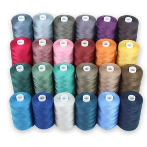 BlesSew Sewing Thread - 24 Spools of Polyester Thread for Sewing Machine, Beginners, Hand Stitching & Quilting - 1000 yds Per Spool