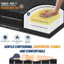 Memory Foam Camping Mattress Pad, Sleeping Mat, Portable Roll Up Mattress for Adults, Camping Bed Pads for Sleepover, Car Bed with Travel Bag, Size: Small Single/Cot-72x24x3"