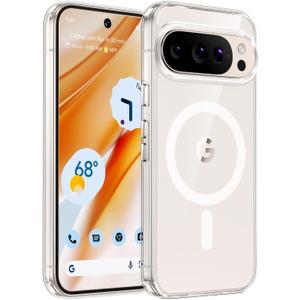 TAURI for Google Pixel 10 Pro XL Case, Compatible with Magsafe, Military-Grade Protection, Yellowing Resistant, Scratch-Resistant Back, Shockproof Phone Case for Pixel 10 Pro XL, Clear