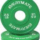 Change Weight Plates 2.5LB  Set Fractional Plate Olympic Bumper Plates for Cross Training Bumper Weight Plates Steel Insert Strength Training Weight Plates