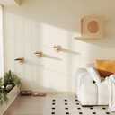 Cat Wall Shelves Cat Wall Furniture with Condo and 3 Steps, Climbing Shelf Wall Mount for Indoor Cats, Wall-Mounted Furniture for Kittens