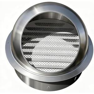 3 inch Vent Round Cover,Stainless SteelWall Round Vent Hole Ventilating Cover, AirVentilation and Exhaust Wall Vent Outlet Hood,HVAC Ducting Vent Cover.