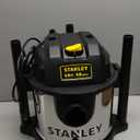 STANLEY 4 Gallon Wet Dry Vacuum, 4 Peak HP Stainless Steel 3 in 1 Shop Vacuum Blower with Powerful Suction, Vacuum for Job Site, Garage, Basement, Workshop, Top Handle, Portable Wet Dry Vac SL18301-4B
