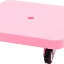 Kids Sitting Board with Universal Wheels - Safety Plastic Scooter for Kids Ages 6-12 - Manual Sport Scooter with Handles for Gym Class (Pink)