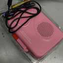 Cassette Player Tape Recorders AM/FM Radio, Portable Tape Player Records Built in Speakers Manual Record - 2AA Battery Or DC 5V Supply with 3.5MM Earphone- Pink