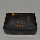 Door Stoppers, Magnetic Door Stop 4 Pack Adhesive Stick & Screws Stainless Steel, Door Stop Holder to Keep Door Open Wall & Floor Mount, Magnetic Door Catch Stoppers for Bottom of Door, Black