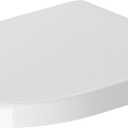 Seat and cover Starck 3 white hinges stainless steel SoftClose