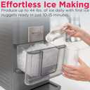 FRIGIDAIRE Gallery Countertop Crunchy Chewable Nugget Ice Maker, 44lbs per Day, Auto Self Cleaning, 2.0 Gen, Black