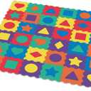 Deke Home - Geometric Foam Play Mat for Kids & Toddlers, 36 Interlocking EVA Foam Tiles, 72" x 72" Puzzle Floor Mat for Baby Crawling & Playroom Use, Non-Toxic, BPA-Free
