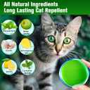 Natural Peppermint Oil Cat Repellent for Outdoor & Indoor Use, Keep Cats & Dogs Away from Yard, Garden & Furniture, 6-Month Protection, 9 Pack (L1)