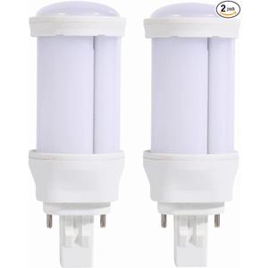 SATZOL 9W GX23-2 LED Bulb, 900LM Cool White 2Pin LED PL Bulb, PLS-13W CFL Equivalent, Super Bright Plug and Play LED Bulb Compatible with The Magnetic Ballast, 2 Pack (Cool White 6000K)