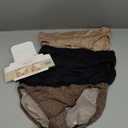Warner's Women's Blissful Benefits Dig-Free Comfort Waistband with Lace Microfiber Hi-Cut 3-Pack 5109w (Large, Black/Toasted Almond/Lace Dot)