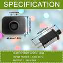 24V 12W LED Transformer Replacement Class 2 Power Supply for Christmas String Light Inflatable Decorations LED Controller IP44 Waterproof Low Voltage