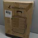 RAINSMORE Expandable Carry on Luggage 20 Inch, Airline Approved Carry on Suitcase with Front Pocket & Laptop Compartment, Hardshell Rolling Travel Luggage with Spinner Wheels, Black