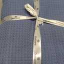 DOLLCENT 100% Cotton Twin Size Blanket for Bed, Premium Soft Combed Lightweight Blankets, Washed Breathable Cozy Bed Throw Blanket, Blue Twin Cotton Blankets for All Season: Blue (66"x90")