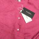 Saodimallsu Womens Ruffle Cardigan Sweaters Button Up Crew Neck Long Sleeve Cropped Sweater Cute Soft Knit Tops M