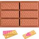 Fimary 1 Pc Chocolate Bar Mold Deep Dubai Break Apart Candy Molds Thick Stuffed Silicone Molds for Filling Knafeh Pistachio Chocolate Bar and Wax Melts Large (Pyramid Shape)