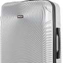 DUKAP INCEPTION 24-Inch Medium Hardside Spinner Luggage Lightweight Silver