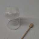 16.9 Oz Honey Pot with Dipper, Glass Honey Jar and Dipper Set, Honey Dispenser, Beehive Honey Pot for Store Honey and Syrup(wooden stick)