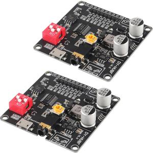 2PCS Voice Playback Module Board MP3 Music Player 20W 12V 24V High Power Sound Board UART I/O Trigger Amplifier Class D 64Mbit Flash Storage Mono 8ohm Support MP3 WAV for DIY Electronic Player