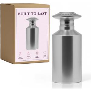 Friteshop Aluminum Salt Shakers  22Oz Large Shaker with Twist Off Lid  Durable, Lightweight - Rust-Resistant Salt & Pepper Shaker for Fries, Snacks - Made in Europe - Home Dining & Restaurant - 1pck