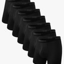 BAMBOO COOL Men's Underwear Breathable Boxer Briefs with Fly Moisture-Wicking Lightweight Underwear 7-Pack, XL