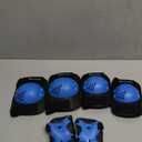 BOSONER Kids/Youth Knee Pad Elbow Pads for Roller Skates Cycling BMX Bike Skateboard Inline Rollerblading, Skating Skating's Scooter Riding Sports (Medium(6-15 years), Black / Blue)